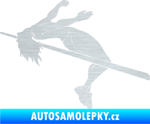 Samolepka Skok do výšky 001 levá atletika škrábaný hliník