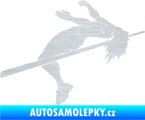 Samolepka Skok do výšky 001 pravá atletika škrábaný hliník
