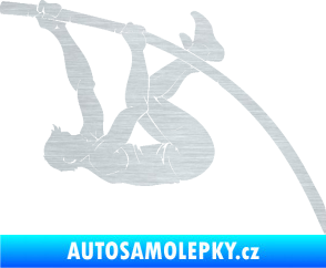 Samolepka Skok o tyči 001 levá atletika škrábaný hliník