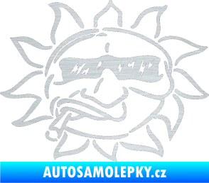 Samolepka Slunce levá škrábaný hliník