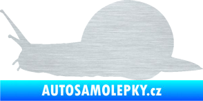 Samolepka Šnek 001 levá škrábaný hliník