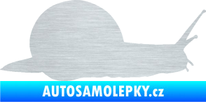 Samolepka Šnek 001 pravá škrábaný hliník