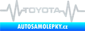 Samolepka Srdeční tep 022 toyota škrábaný hliník