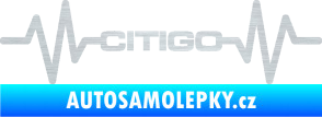 Samolepka Srdeční tep 033 Citigo škrábaný hliník