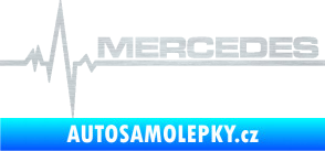 Samolepka Srdeční tep 035 pravá mercedes škrábaný hliník