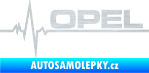 Samolepka Srdeční tep 036 pravá Opel škrábaný hliník