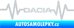 Samolepka Srdeční tep 044 levá Dacia škrábaný hliník