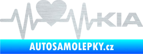 Samolepka Srdeční tep 048 pravá Kia škrábaný hliník