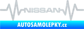 Samolepka Srdeční tep 051 Nissan škrábaný hliník