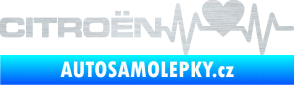 Samolepka Srdeční tep 056 levá Citroen škrábaný hliník