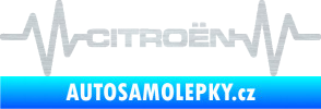 Samolepka Srdeční tep 057 Citroen škrábaný hliník