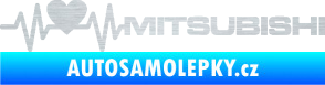 Samolepka Srdeční tep 082 pravá Mitsubishi škrábaný hliník