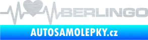 Samolepka Srdeční tep 092 pravá Berlingo Citroen škrábaný hliník