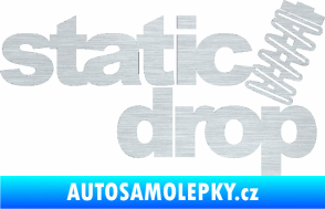 Samolepka Static drop 001 JDM styl škrábaný hliník
