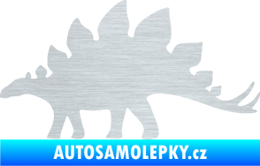 Samolepka Stegosaurus 001 levá škrábaný hliník