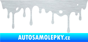 Samolepka Stékající skvrna 004 pravá škrábaný hliník