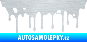 Samolepka Stékající skvrna 005 pravá škrábaný hliník