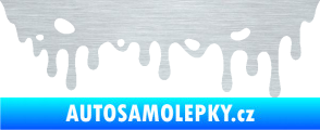 Samolepka Stékající skvrna 006 pravá škrábaný hliník