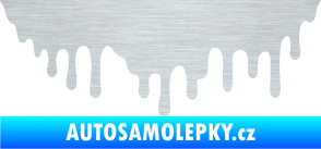 Samolepka Stékající skvrna 007 pravá škrábaný hliník