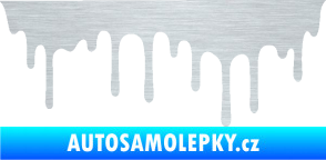 Samolepka Stékající skvrna 008 levá škrábaný hliník