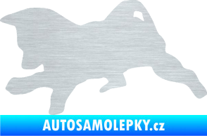 Samolepka Štěňátko 002 levá německý ovčák škrábaný hliník