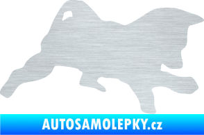 Samolepka Štěňátko 002 pravá německý ovčák škrábaný hliník