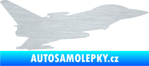 Samolepka Stíhací letoun 002 pravá škrábaný hliník