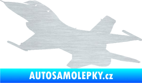Samolepka Stíhací letoun 004 levá škrábaný hliník