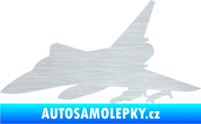 Samolepka Stíhací letoun 005 levá škrábaný hliník