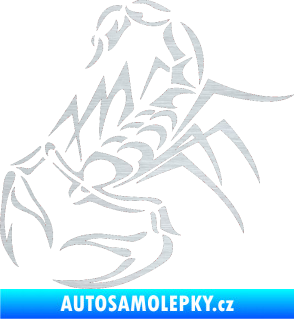 Samolepka Štír 017 levá škrábaný hliník