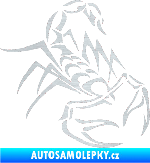 Samolepka Štír 017 pravá škrábaný hliník
