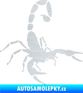 Samolepka Štír 018 pravá škrábaný hliník