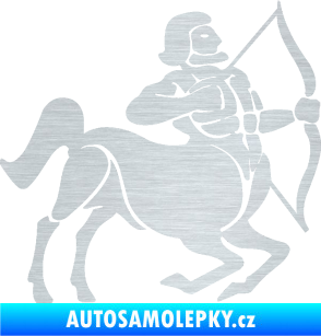 Samolepka Střelec 004 pravá škrábaný hliník