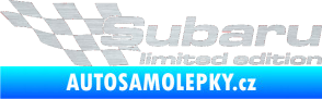 Samolepka Subaru limited edition levá škrábaný hliník