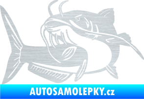 Samolepka Sumec 001 levá škrábaný hliník