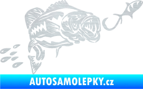 Samolepka Sumec 006 pravá s návnadou škrábaný hliník