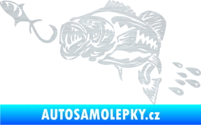Samolepka Sumec 006 levá s návnadou škrábaný hliník