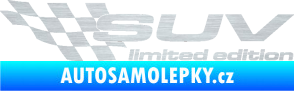 Samolepka SUV limited edition levá škrábaný hliník