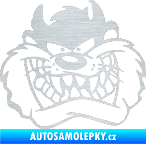 Samolepka Tazman zubatej levá škrábaný hliník