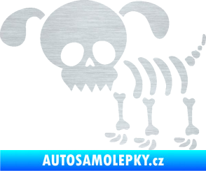 Samolepka The Bone Family Pejsek škrábaný hliník