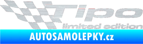 Samolepka Tipo limited edition levá škrábaný hliník