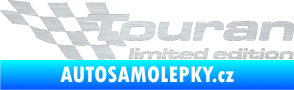 Samolepka Touran limited edition levá škrábaný hliník