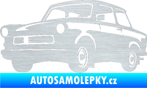 Samolepka Trabant karikatura levá škrábaný hliník