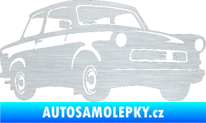 Samolepka Trabant karikatura pravá škrábaný hliník