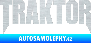Samolepka Traktor - music škrábaný hliník