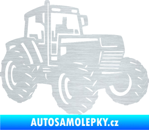 Samolepka Traktor 002 pravá Zetor škrábaný hliník