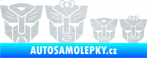 Samolepka Transformers 001 rodinka v autě škrábaný hliník