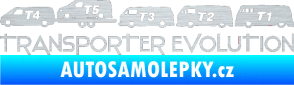 Samolepka Transporter evolution - levá škrábaný hliník