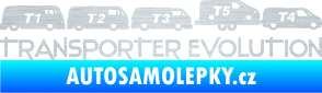 Samolepka Transporter evolution - pravá škrábaný hliník