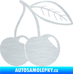 Samolepka Třešně 003 pravá škrábaný hliník